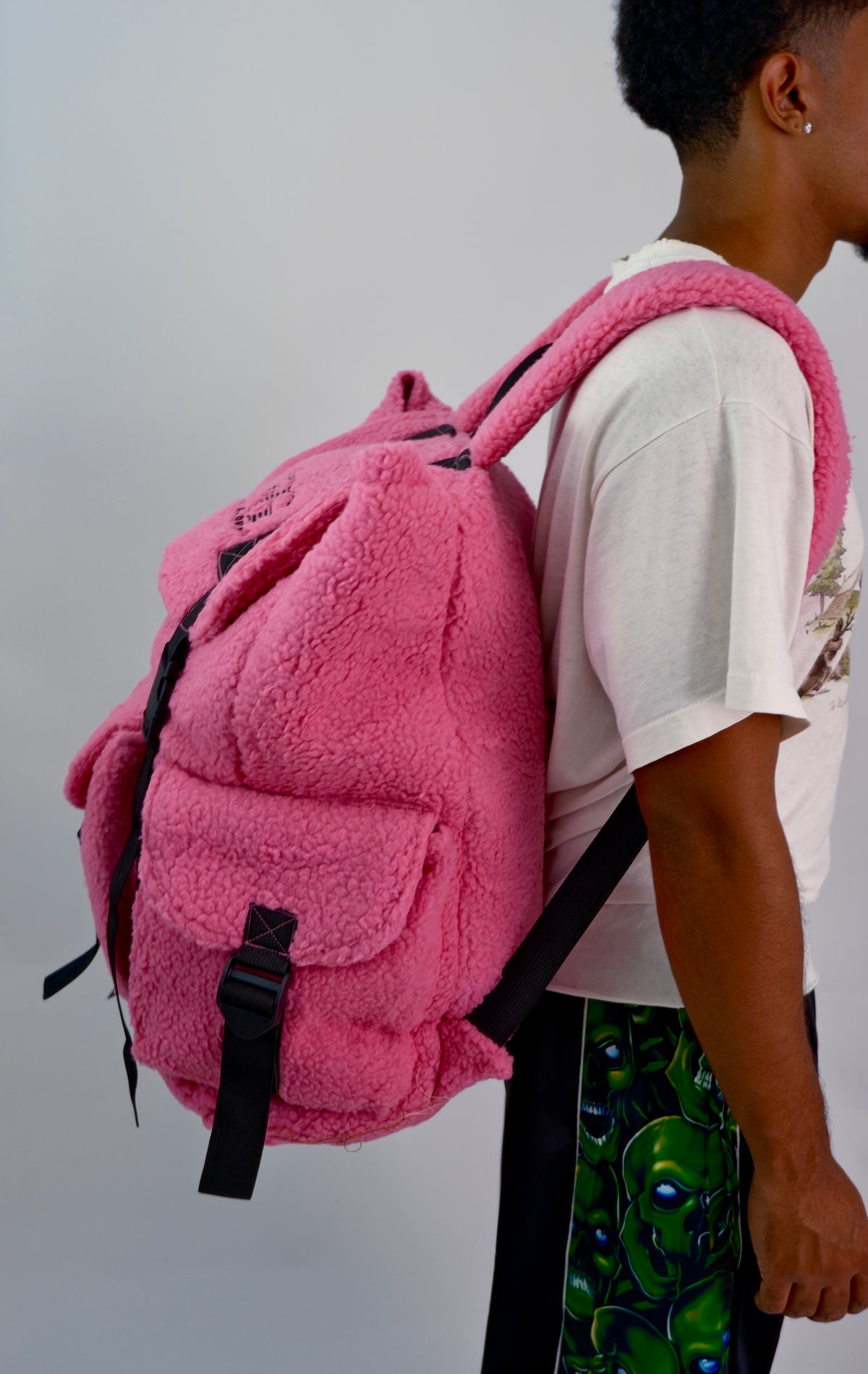 Pink Sherpa Utility Bag
